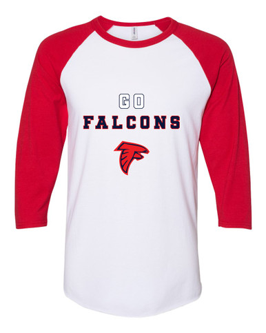 Saratoga Falcons Go Team Men's Baseball T-Shirt