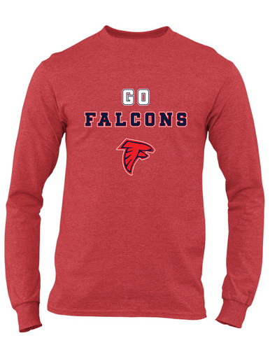 Saratoga Falcons Go Team Men's LS T-Shirt