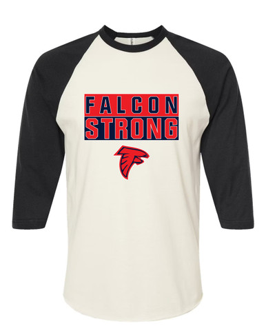 Saratoga Falcons Strong #1 Women's Baseball T-Shirt