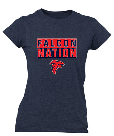 Saratoga Falcons Nation #1 Women's Premium SS T-Shirt