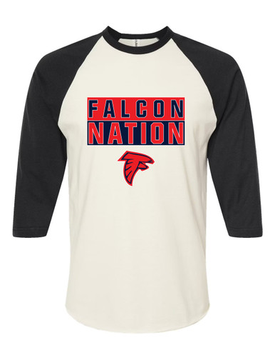 Saratoga Falcons Nation #1 Men's Baseball T-Shirt