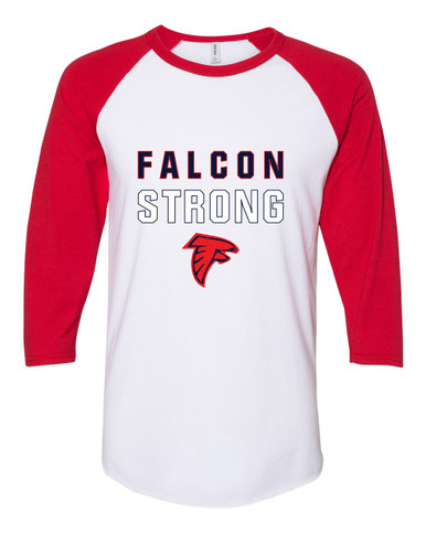 Saratoga Falcons Strong #2 Women's Baseball T-Shirt