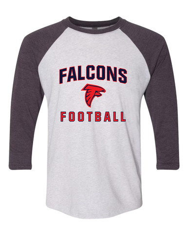 Saratoga Falcons Football #1 Women's Baseball T-Shirt
