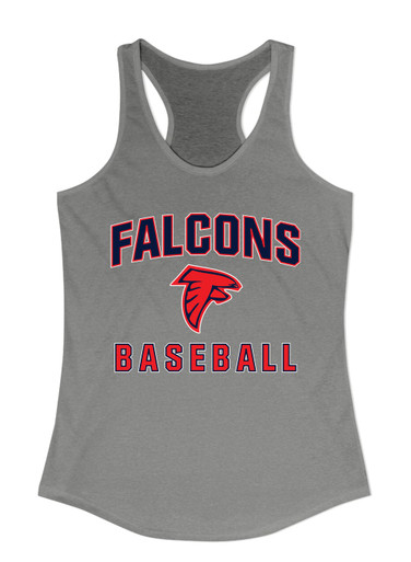 Saratoga Falcons Baseball #1 Women's Tank Top