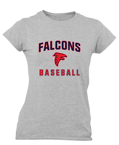 Saratoga Falcons Baseball #1 Women's SS T-Shirt