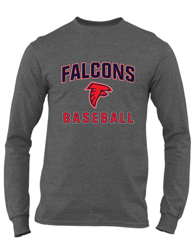 Saratoga Falcons Baseball #1 Men's LS T-Shirt