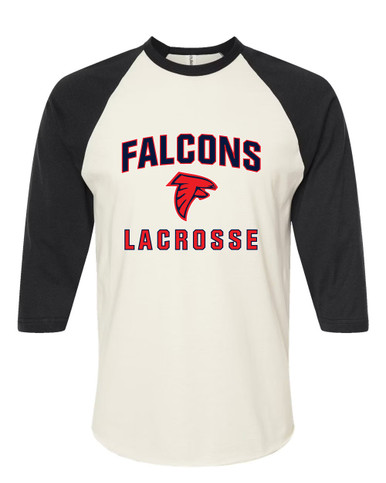 Saratoga Falcons Lacrosse Women's Baseball T-Shirt
