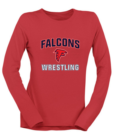 Saratoga Falcons Wrestling Women's Premium LS T-Shirt