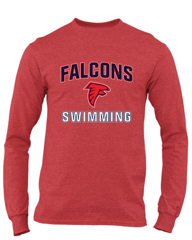 Saratoga Falcons Swimming Men's LS T-Shirt
