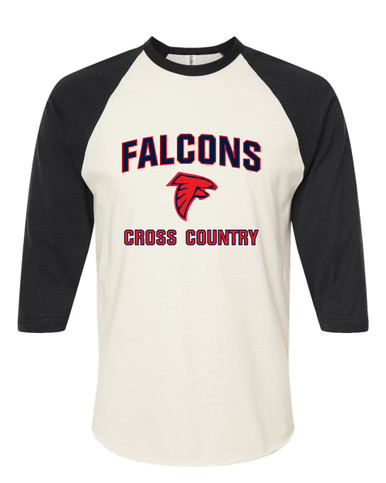 Saratoga Falcons Cross Country Women's Baseball T-Shirt