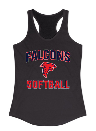Saratoga Falcons Softball #1 Women's Tank Top