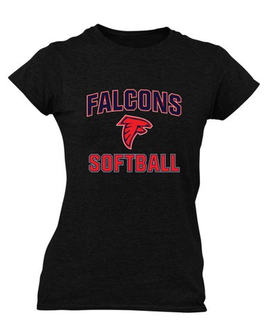 Saratoga Falcons Softball #1 Women's Premium SS T-Shirt
