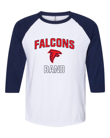 Saratoga Falcons Band # 1 Women's Baseball T-Shirt