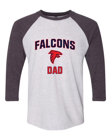Saratoga Falcons Dad Men's Baseball T-Shirt