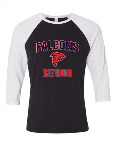 Saratoga Falcons Senior #1 Women's Baseball T-Shirt