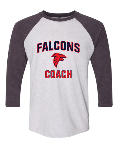Saratoga Falcons Coach Women's Baseball T-Shirt