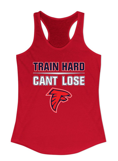 Saratoga Falcons Train Hard, Can't Lose Women's Tank Top