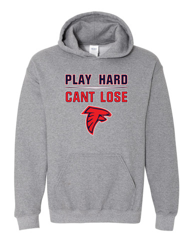 Saratoga Falcons Play Hard, Can't Lose Men's Hoodie