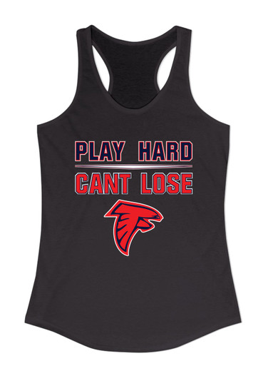 Saratoga Falcons Play Hard, Can't Lose Women's Tank Top
