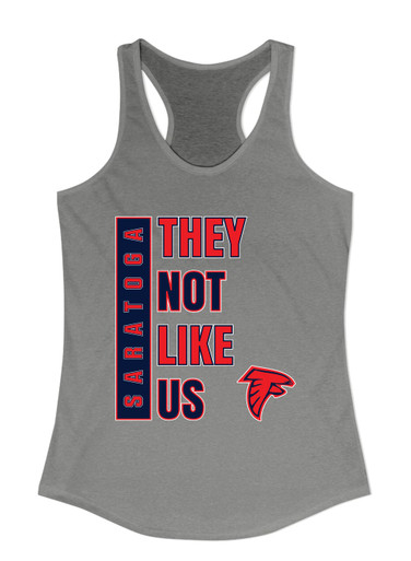 Saratoga Falcons They Not Like Us #1 Women's Tank Top