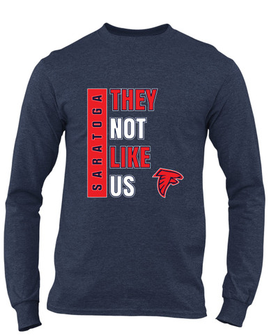Saratoga Falcons They Not Like Us #1 Men's Premium LS T-Shirt