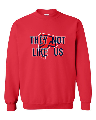 Saratoga Falcons They Not Like Us #2 Men's Sweatshirt