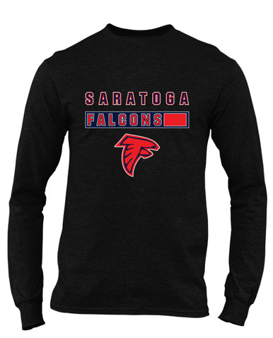 Saratoga Falcons Mascot #7 Men's Premium LS T-Shirt