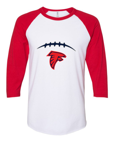 Saratoga Falcons Football #2 Women's Baseball T-Shirt
