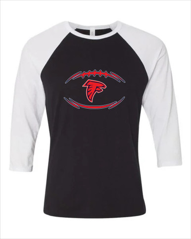Saratoga Falcons Football #3 Women's Baseball T-Shirt
