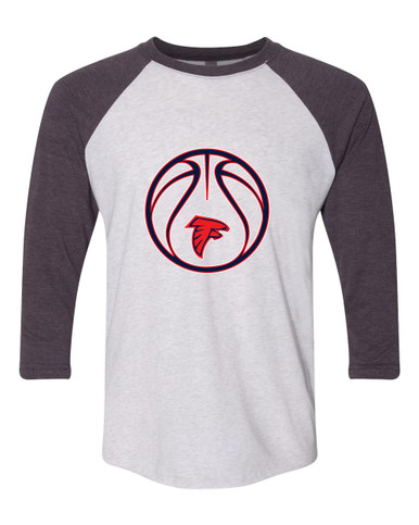 Saratoga Falcons Basketball #2 Women's Baseball T-Shirt