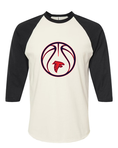 Saratoga Falcons Basketball #2 Men's Baseball T-Shirt