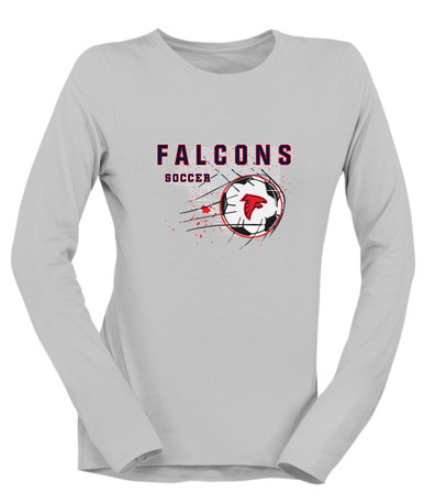 Saratoga Falcons Soccer #2 Women's LS T-Shirt