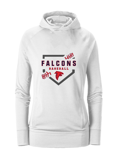Saratoga Falcons Baseball #2 Women's Hoodie