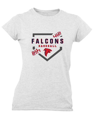 Saratoga Falcons Baseball #2 Women's Premium SS T-Shirt