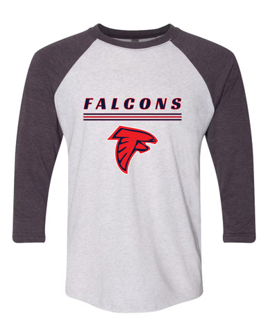 Saratoga Falcons Mascot #8 Men's Baseball T-Shirt