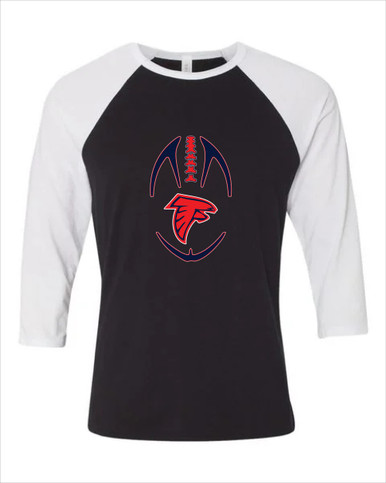 Saratoga Falcons Football #4 Women's Baseball T-Shirt
