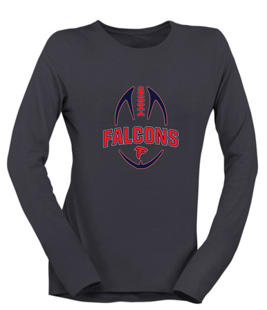 Saratoga Falcons Football #5 Women's Premium LS T-Shirt