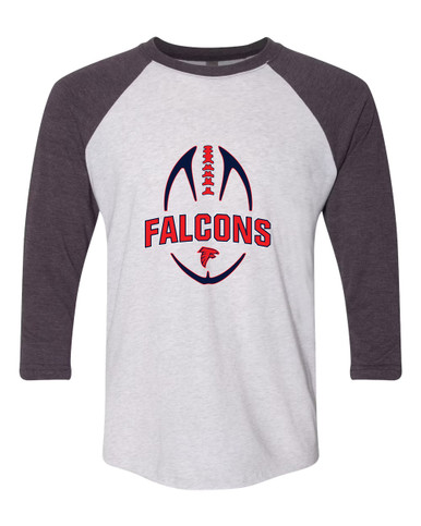 Saratoga Falcons Football #5 Women's Baseball T-Shirt