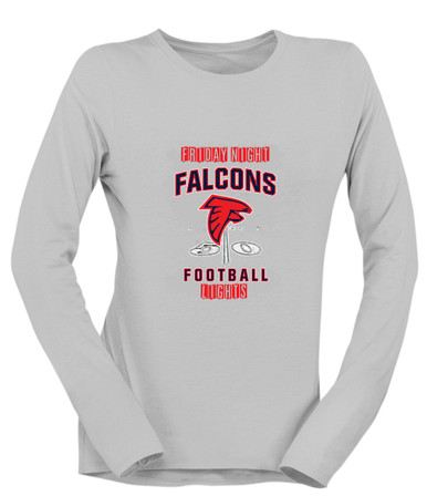 Saratoga Falcons Football #6 Women's LS T-Shirt