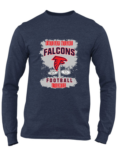 Saratoga Falcons Football #6 Men's LS T-Shirt