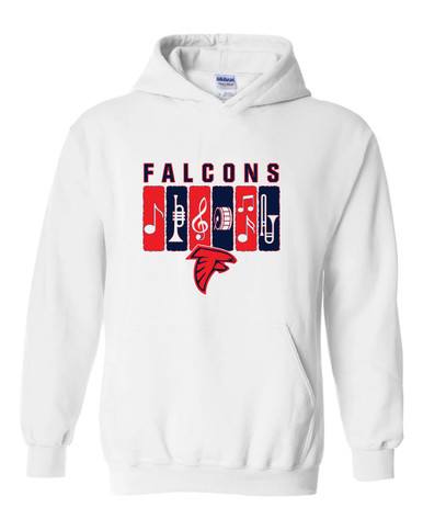 Saratoga Falcons Band # 2 Men's Hoodie