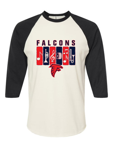 Saratoga Falcons Band # 2 Men's Baseball T-Shirt