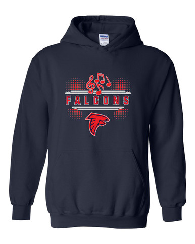 Saratoga Falcons Band # 3 Men's Hoodie