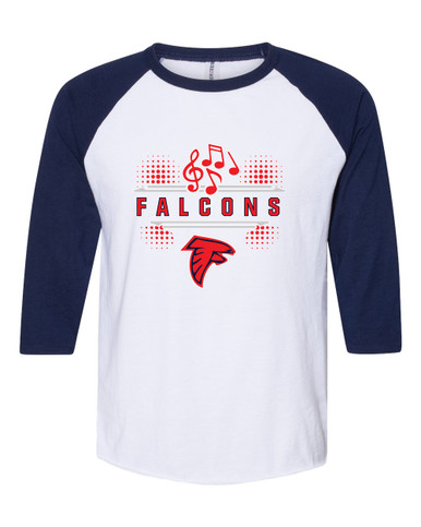 Saratoga Falcons Band # 3 Men's Baseball T-Shirt