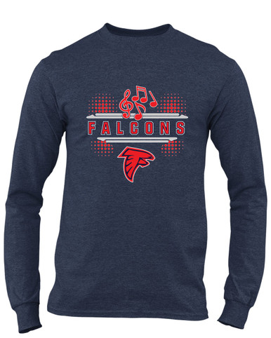 Saratoga Falcons Band # 3 Men's Premium LS T-Shirt