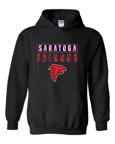 Saratoga Falcons Mascot #9 Men's Hoodie
