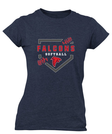 Saratoga Falcons Softball #2 Women's Premium SS T-Shirt