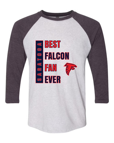 Saratoga Falcons Best Falcon Fan Men's Baseball T-Shirt