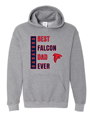 Saratoga Falcons Best Falcon Dad Men's Hoodie