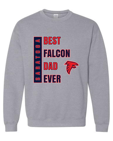 Saratoga Falcons Best Falcon Dad Men's Sweatshirt